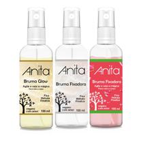 Kit 3 Brumas Glow, Fixadora e Melancia 100ml Anita