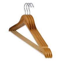 Kit 3 Cabides Madeira Para Camisa E Calça Rayco