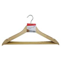 Kit 3 Cabides Madeira Verniz Organizar Roupas Roupeiro Arara Kit 3 Cabides Madeira Verniz Organizar Roupas Roupeiro Arara