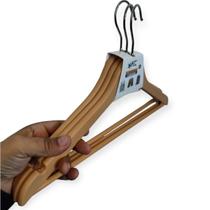 Kit 3 Cabides Organizador Antideslizante Adulto Casa Hotel