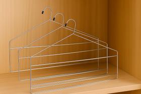 Kit 3 Cabides Para Calças Triplo Aço Cromado Reforçado