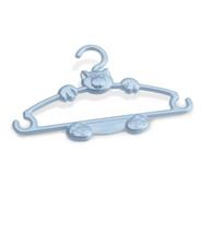 Kit 3 Cabides Pequenos no Formato Gatinho para Roupas e Calças Cor:Azul Perolado