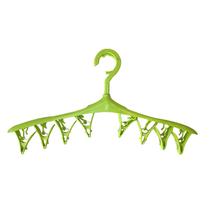 Kit 3 Cabides Plástico Organizador Com 8 Pregadores 42Cm