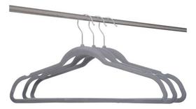 Kit 3 Cabides Veludo Antideslizante Adulto Guarda Roupa