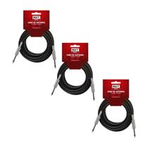 KIT 3 Cabo Guitarra P10/P10 5 Metros MXT KIT 3 Cabo Guitarra P10/P10 5 Metros MXT