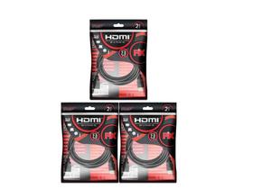 Kit 3 Cabo Hdmi 2.0 4k Hdr 3d 19 Pino 2m Pix Chip Sce Kit 3 Cabo Hdmi 2.0 4k Hdr 3d 19 Pino 2m Pix Chip Sce