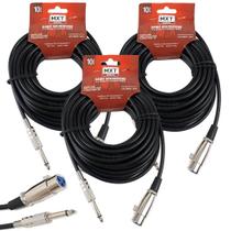 Kit 3 Cabo Microfone Xlr Canon P10 Mono Violão 10m Metros Kit 3 Cabo Microfone Xlr Canon P10 Mono Violão 10m Metros