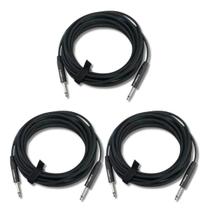 Kit 3 Cabo P10 + P10 3.05M 0.30Mm Classic Séries Preto