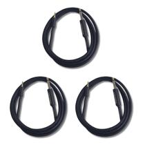 Kit 3 Cabo P2 Estereo + P10 Macho Mono 3.05M Mac Cabos