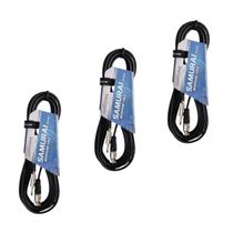 Kit 3 Cabo XLR x P10 5m Microfone Samurai Roxtone Kit 3 Cabo XLR x P10 5m Microfone Samurai Roxtone