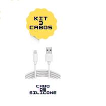 Kit 3 Cabos Carregadores Usb Turbo Compativel iPhone 6 7 8 X Xr Xs 11 12 13 14 - Kaidi