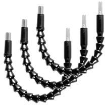 Kit 3 Cabos Extensor Flexível Bits 1/4 Chicote Parafusadeira