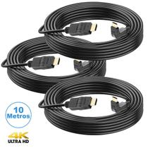 Kit 3 Cabos Hdmi Articulável De 10m 2.0 4k Ultra Hd - Mxt Kit 3 Cabos Hdmi Articulável De 10m 2.0 4k Ultra Hd - Mxt