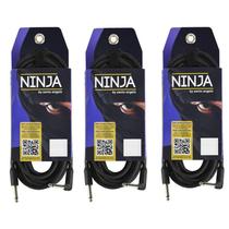 Kit 3 Cabos Instrumento Santo Angelo Ninja L 15ft 4,5m P10