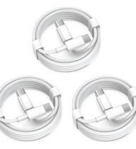 Kit 3 Cabos Premium Usb-c Tipo C Dois Lados Trançados 1 Metro Turbo Reforçados Carregamento Rápido A