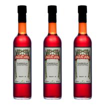 Kit 3 Cachaças Gabriela Paratiana 500 ml Licor Artesanal com Cravo e Canela de Paraty