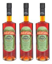 Kit 3 Cachaças Gabriela Paratiana 700 Ml Cravo E Cenela