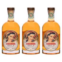 Kit 3 Cachaças Labareda Paratiana 750 ml Caipirinha Especial Caninha Churrasco Bebida Tonel Branquinha