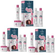 Kit 3 Cacheamos Cabelos Ondulados e Crespos 4 Itens - Bio Instinto Kit 3 Cacheamos Cabelos Ondulados e Crespos 4 Itens - Bio Instinto