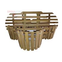 Kit 3 cachepots de parede