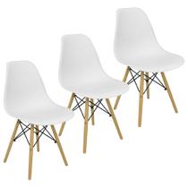 Kit 3 Cadeiras Charles Eames Eiffel Wood Design Kit 3 Cadeiras Charles Eames Eiffel Wood Design