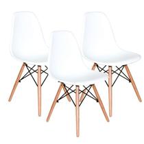Kit 3 Cadeiras Eiffel Jantar Escrivaninha Branca !!! - UNIVERSAL MIX