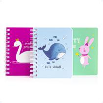 Kit 3 Caderno Bloquinho De Anotação Pequeno Caderneta Agenda