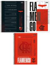 Kit 3 Caderno Universitario 80 Folhas Foroni Flamengo Mengão