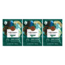 Kit 3 café drip 100% arabe portinari grãos selecionados 11g 3corações