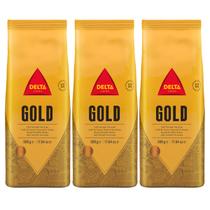 Kit 3 Café Gourmet Delta Q Torrado em Grão Pacote 500g