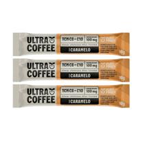 Kit 3 café plant-based ultracoffee caramelo 10g plant power suplemento funcional de alta performance