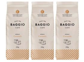 kit 3 Café Torrado e Moído Baggio Caramelo 250g