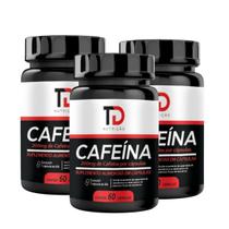 Kit 3 Cafeína Suplemento 60 Cápsulas 200mg