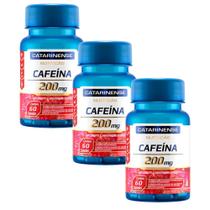 Kit 3 Cafeína Suplemento Alimentar 200mg Catarinense 60 Capsulas