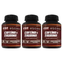 Kit 3 Cafeína + Taurina 3x60 cps Flora Nativa