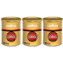 Kit 3 Cafés Moido Oro Premium Italiano Lavazza 250 Gr