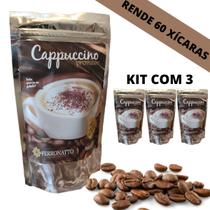 Kit 3 Cafés Preparo para Cappuccino Rende 60 Xícaras