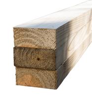KIT 3 caibros aplainados para pergolado/telhado de Pinus tratado 4,5x9x290 centímetros Única