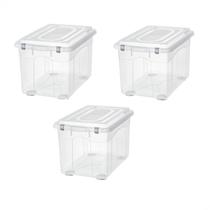 Kit 3 Caixa Alta Organizadora Brinquedo Objeto 56L Sanremo