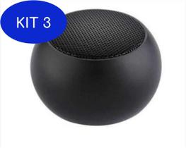 Kit 3 Caixa De Som Bluetooth Super Mini