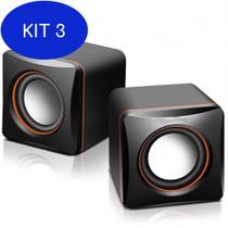 Kit 3 Caixa De Som Mini Digital Speaker 5W Yst-1018