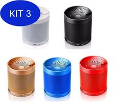 Kit 3 Caixa De Som Multifuncional Wireless Speaker Bluetooth