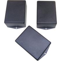 Kit 3 Caixa Montagem Circuito Eletrônico Fonte Arduino 99x73x41 Patola PB107 com Aba