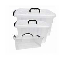 Kit 3 Caixa Organizadora Container 20, 38, 77l Com Rodinhas Kit 3 Caixa Organizadora Container 20, 38, 77l Com Rodinhas