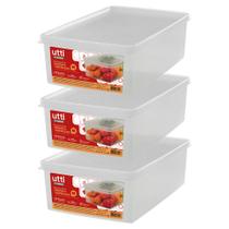 Kit 3 Caixa Organizadora Média Frutas Verduras Legumes Ordene