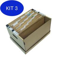 Kit 3 Caixa Organizadora Média Papelão 4023 Chies