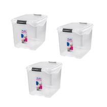 Kit 3 Caixa Organizadora Multiuso 36l Sanremo