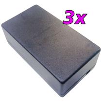 Kit 3 Caixa para montagem de Circuitos Eletrônicos Fonte Arduino 110x60x39mm