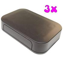 Kit 3 Caixa Plástica Montagem Circuito Eletrônica Projeto Case 100x66x22,5 Patola PB100