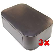 Kit 3 Caixa Plástica Montagem Circuito Eletrônica Projeto Case 100x66x34,5 Patola PB101